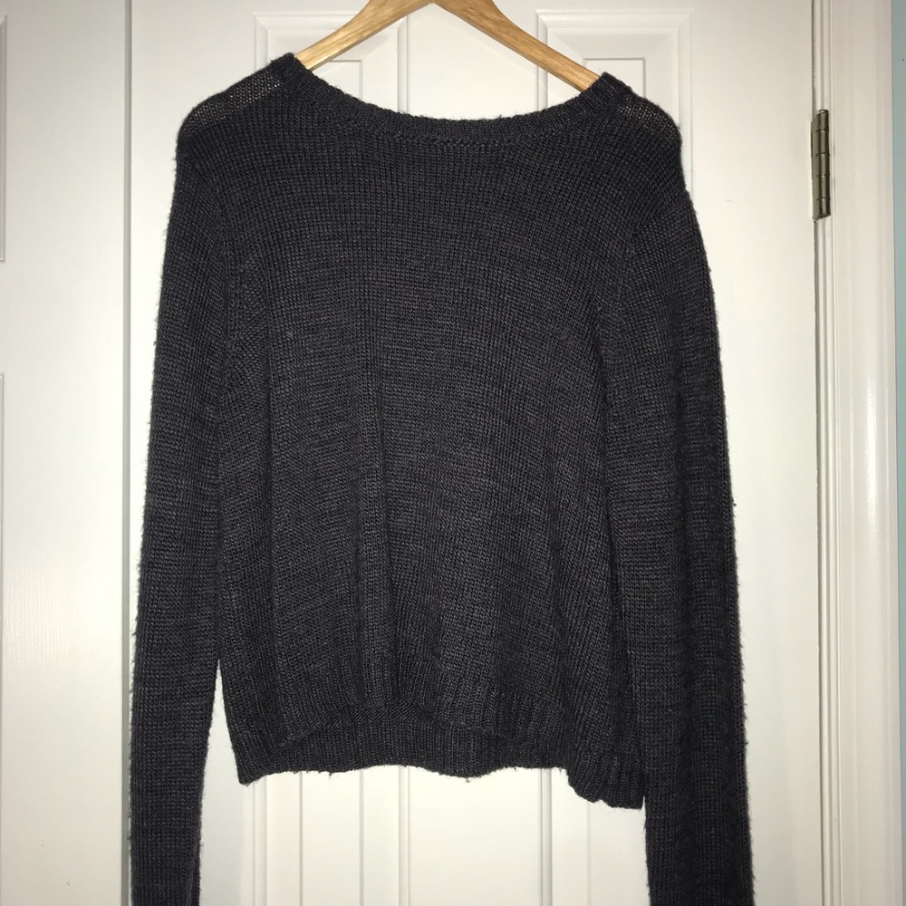 Oversized Purple Knit Sweater